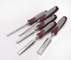 Robert Sorby 5500 - 5 Piece Gilt Edge Bench Chisel Set in Presentation Box - Soft Grip Handled